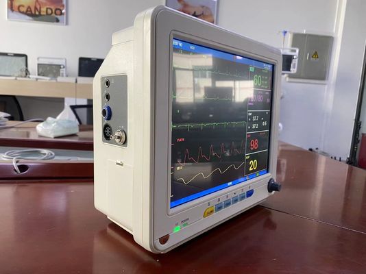 Monitor de paciente cardiaco portátil ECG SPO2 NIBP con pantalla TFT LCD de 12,1 pulgadas Monitores de signos vitales