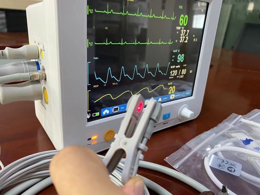 Monitor paciente veterinario portátil 8,4 pulgadas - alta exactitud para los temporeros de EtCO2 ECG SPO2 NIBP