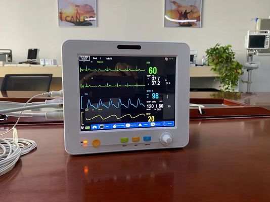 Monitor paciente portátil de la pantalla de TFT LCD de 8,4 pulgadas para los temporeros ECG EtCO2 de SPO2 NIBP