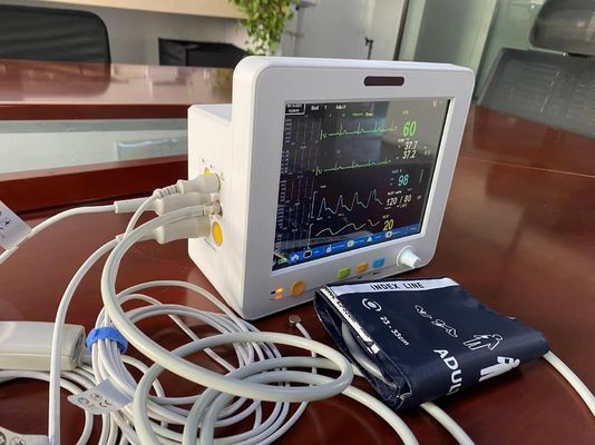 Monitor paciente portátil de la pantalla de TFT LCD de 8,4 pulgadas para los temporeros ECG EtCO2 de SPO2 NIBP