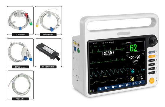12Monitores cardíacos multiparámetros de 1 pulgada con función compatible con HL7, aceptados para OEM/SKD