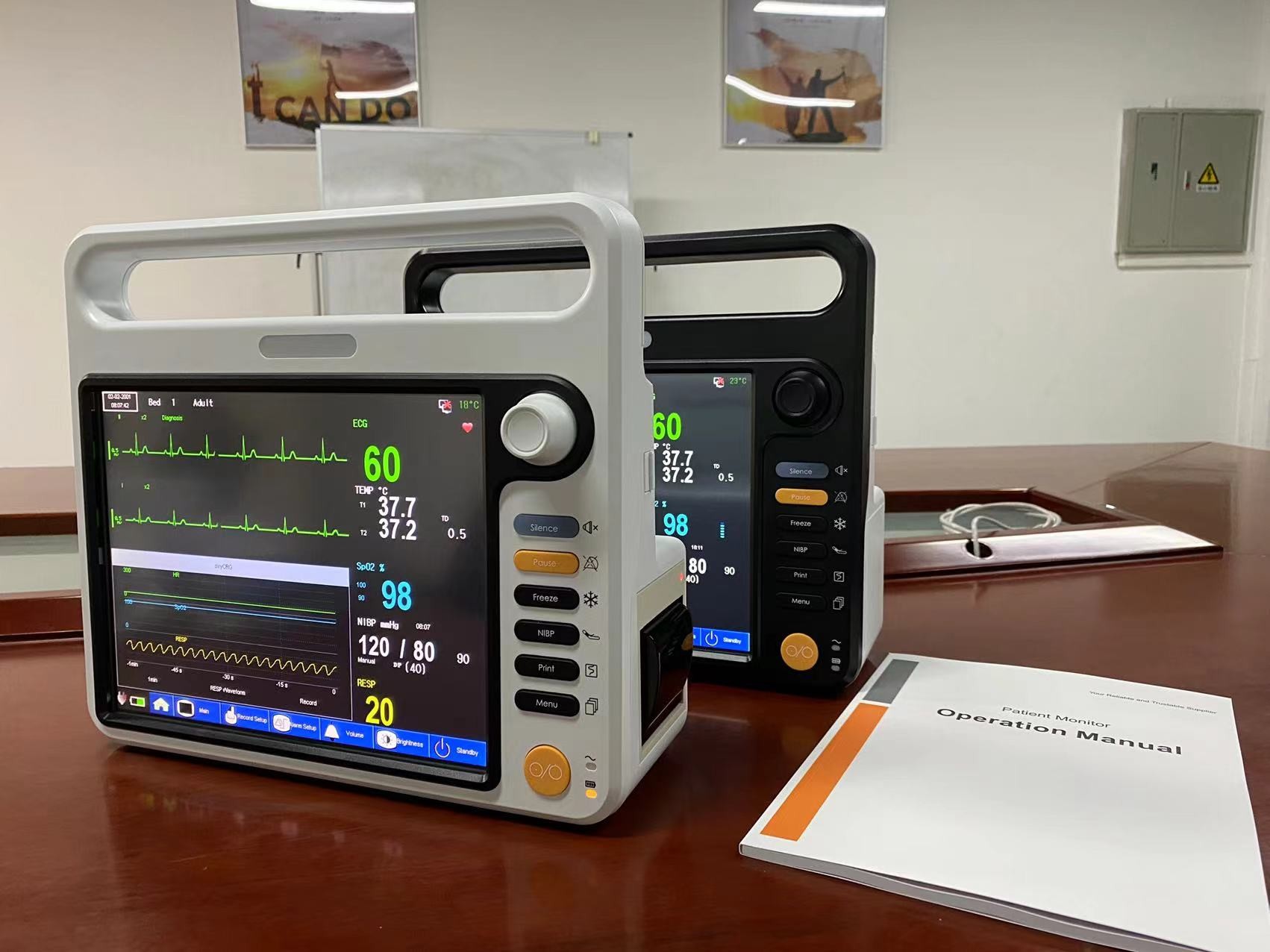 Monitor Spanish Monitoreo de pacientes de hospitales médicos con pantalla LCD TFT de 12 ...